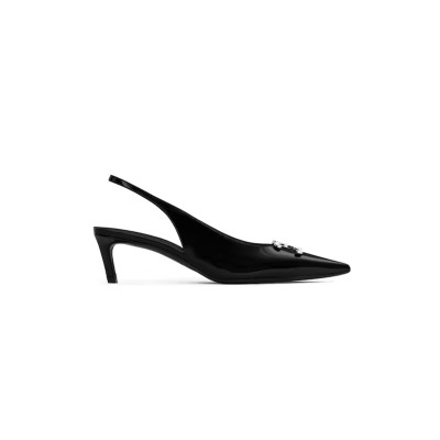 CELINE ALMA TRIOMPHE SLINGBACK IN GLOSSY CALFSKIN 356834371D.38NO